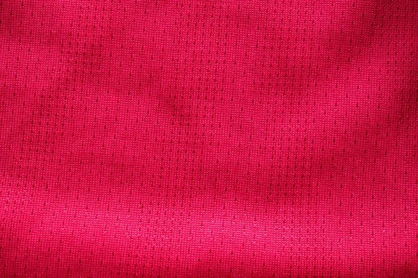 Red Fabric Sport Clothing Football Jersey Air Mesh Texture Background — Stock Photo, Image