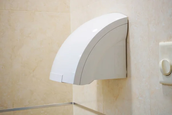 Automatic Bathroom Hand Air Dryer Public Toilet — Stock Photo, Image