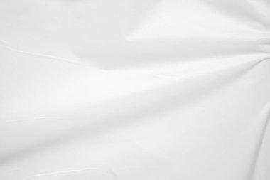 Beyaz plastik film sarma dokusu arkaplanı