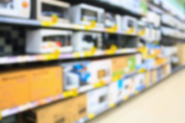 eletronik mağaza bulanık arkaplan