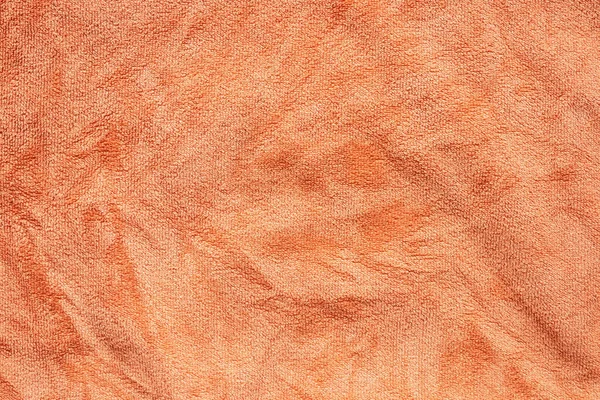 Toalla Naranja Textura Textura Superficie Primer Plano Fondo — Foto de Stock