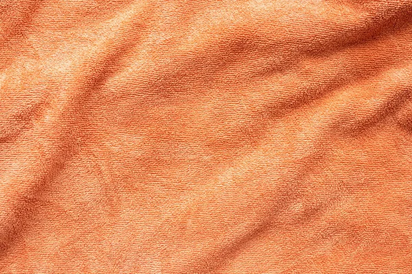 Πορτοκαλί Πετσέτα Υφασμάτινη Επιφάνεια Close Φόντο — Φωτογραφία Αρχείου