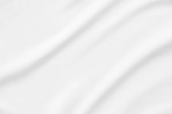 Witte Stof Gladde Textuur Oppervlak Achtergrond — Stockfoto