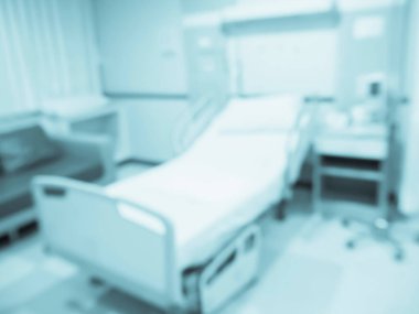 Özet olarak, arka plan için bulanık hastane odası içi