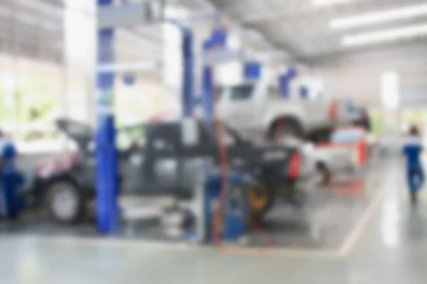Auto Reparatie Onderhoud Service Center Wazig Achtergrond — Stockfoto