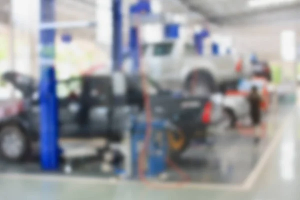 Bil Reparation Underhåll Servicecenter Suddig Bakgrund — Stockfoto