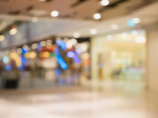 Shopping Center Loja Desfoque Fundo Com Luz Bokeh — Fotografia de Stock