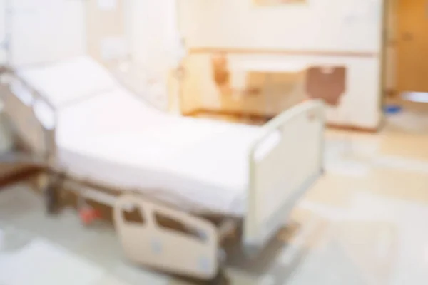 Görüntü Bulanık Hastane Odası Arkaplan Olarak Tıbbi Yatak — Stok fotoğraf