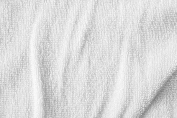 Primer Plano Toalla Algodón Blanco Textura Fondo Abstracto —  Fotos de Stock