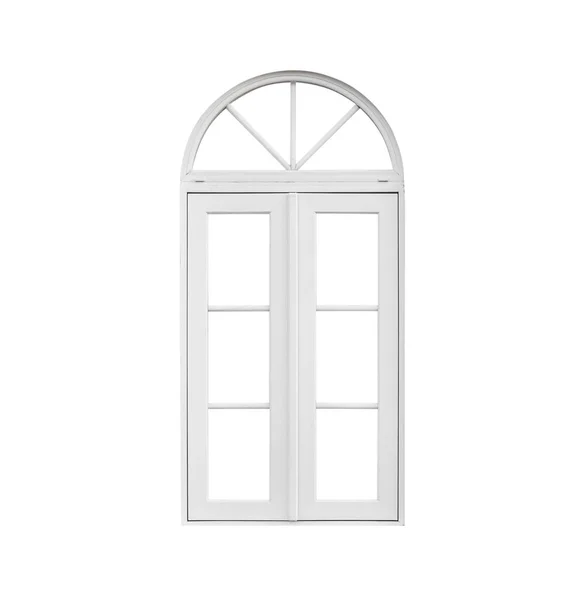 Real Vintage House Window Frame Isolated White Background — Stock Photo, Image