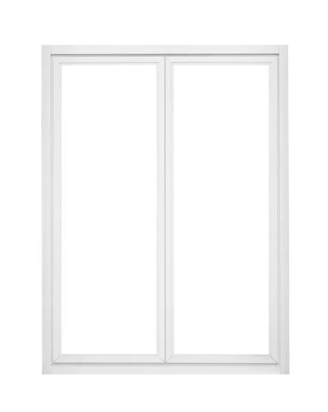 Echt Moderne Haus Fensterrahmen Isoliert Auf Weißem Hintergrund — Stockfoto