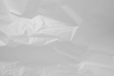 Beyaz plastik torba arkaplan dokusu kapat