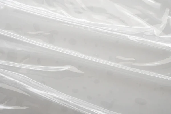 白色塑料膜的纹理背景 — 图库照片