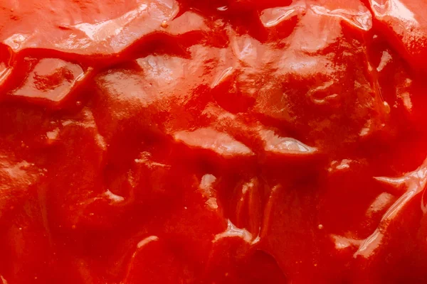 Molho Tomate Ketchup Textura Fundo Close — Fotografia de Stock