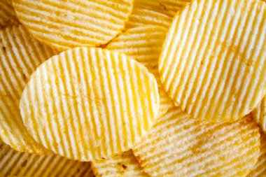 Patates cipsi arkaplanı kapat