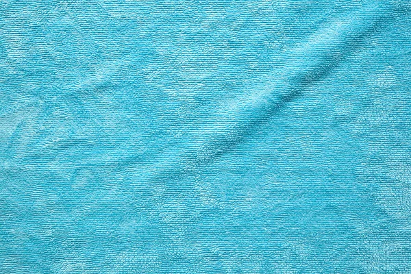Mavi Havlu Kumaş Dokusu Yüzeyi Arkaplanı Kapat — Stok fotoğraf