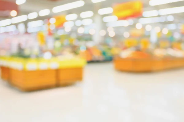 Supermarket Niewyraźne Tło Bokeh — Zdjęcie stockowe