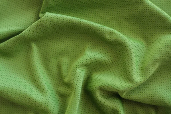 Skrynklig Grön Tyg Textur Bakgrund — Stockfoto