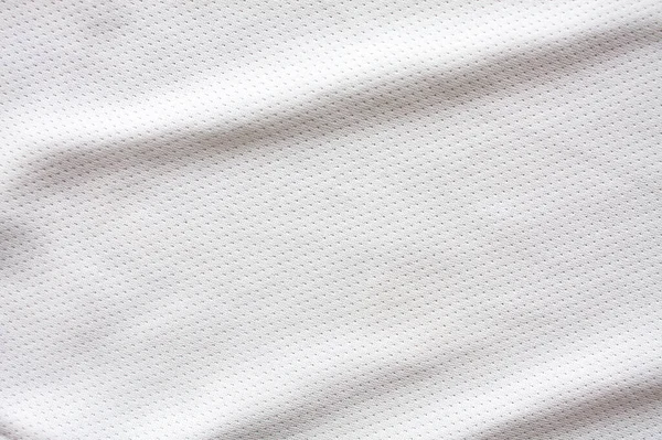 Texture Jersey Tissu Vêtements Sport Blanc — Photo