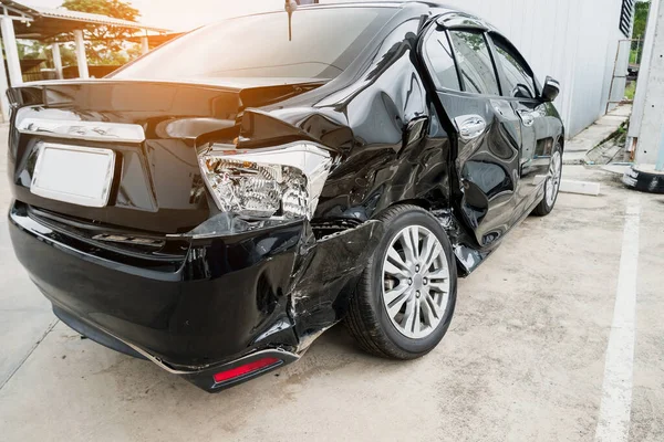 Auto Ongeluk Beschadigde Achtergrond — Stockfoto