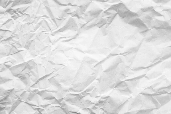 Beyaz Buruşmuş Kağıt Soyut Arkaplan Dokusu — Stok fotoğraf