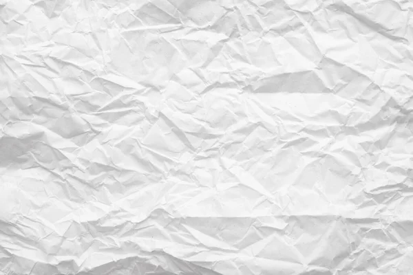 Weiß Zerknittertes Papier Abstrakte Hintergrundtextur — Stockfoto