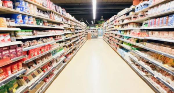 süpermarket koridorunun içi bulanık arkaplan