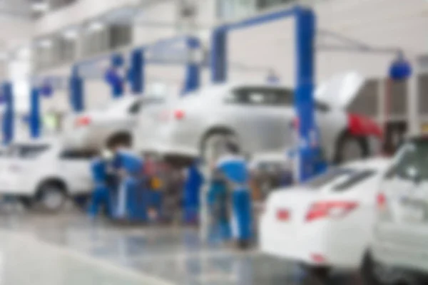 Car Repair Service Center Blurred Background — Stock Photo, Image