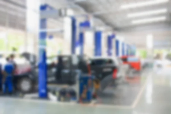 Auto Reparatie Service Center Wazig Achtergrond — Stockfoto