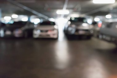 Bulanık araba park yeri soyut arkaplan