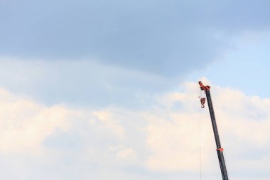 Mobil inşaat vinç kamyonunun teleskopik kolları