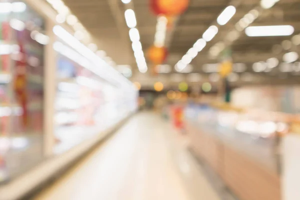 Abstrakcyjny Sklep Spożywczy Supermarket Rozmyte Rozmyte Tło Bokeh Światła — Zdjęcie stockowe