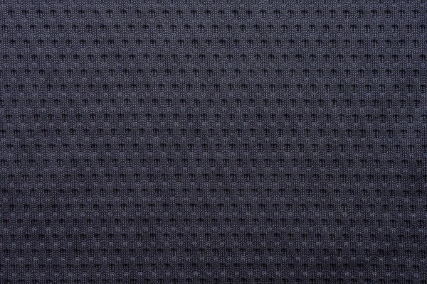 Black Fabric Sport Clothing Football Jersey Air Mesh Texture Background — Stock Photo, Image