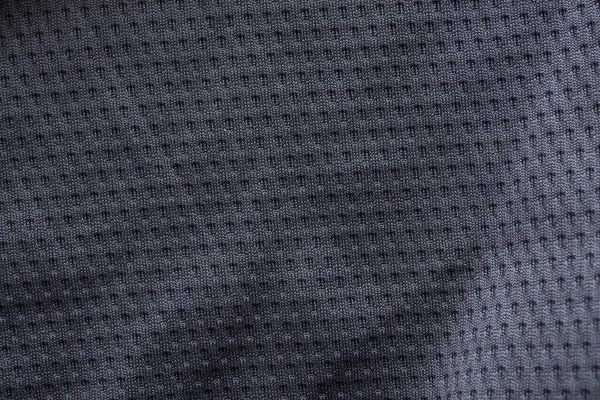 Черная Ткань Спортивная Одежда Футбольная Майка Текстурой Сетки Воздуха Фон — стоковое фото