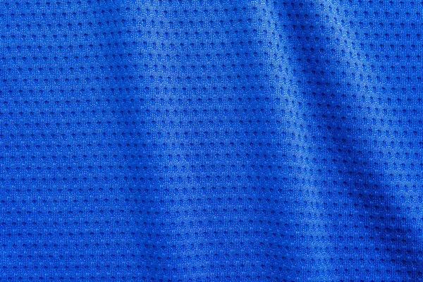 Jersey Football Vêtements Sport Tissu Couleur Bleue Avec Fond Texture — Photo