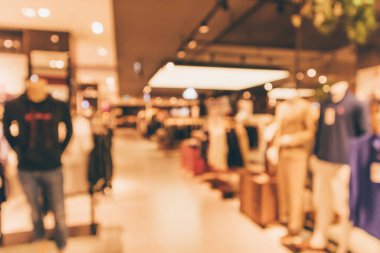 Alışveriş merkezinin arka planının soyut bulanık elbise butik görüntüsü