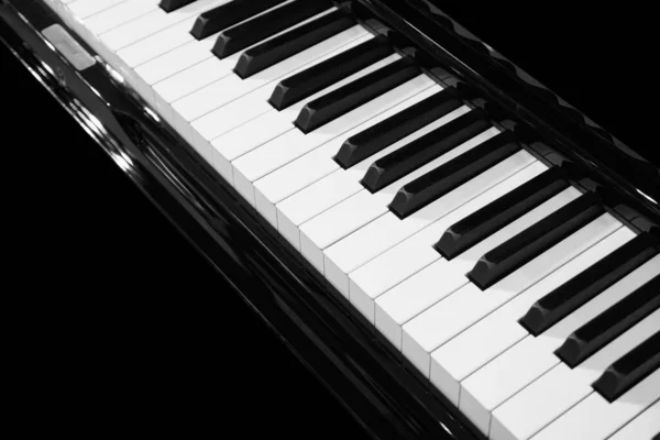 Piano Teclado Fundo Instrumento Musical — Fotografia de Stock