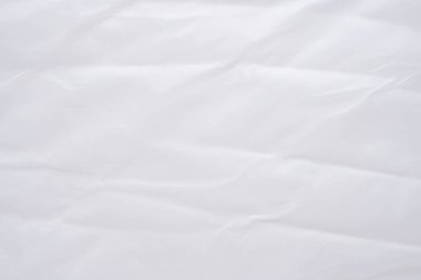 Beyaz plastik torba arkaplan dokusu kapat