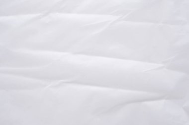 Beyaz plastik torba arkaplan dokusu kapat