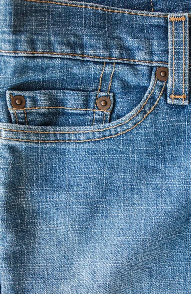 Tasca Jeans Texture Jeans Vicino — Foto Stock
