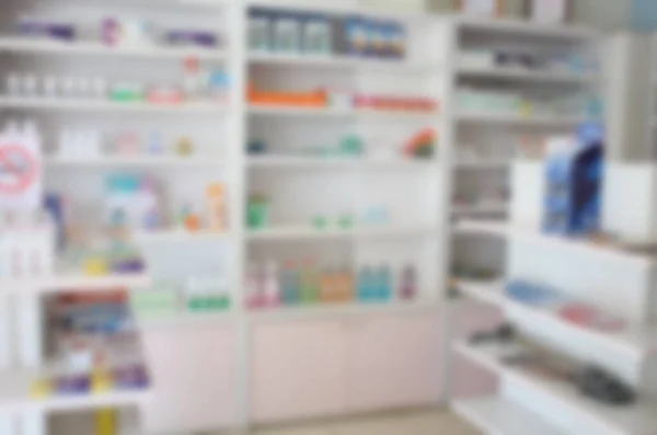 Blur Some Shelves Drug Pharmacy Drugstore — Stock Photo, Image