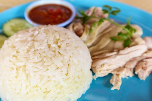 Hainan Nasi Ayam Menutup — Stok Foto