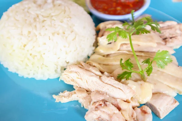 Hainan Nasi Ayam Menutup — Stok Foto