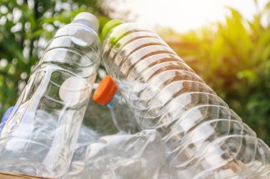 Geri dönüşüm konsepti için plastik şişeler