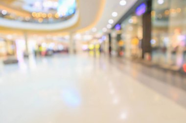 Modern lüks alışveriş merkezi mağazası içi bulanık soyut bulanık arka plan ile bokeh ışığı