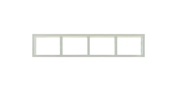Сучасна Рамка Вікна Будинку Ізольована Білому Тлі — стокове фото
