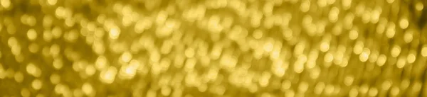 Abstract Goud Bokeh Licht Feestelijk Gedefocuste Wazig Achtergrond — Stockfoto