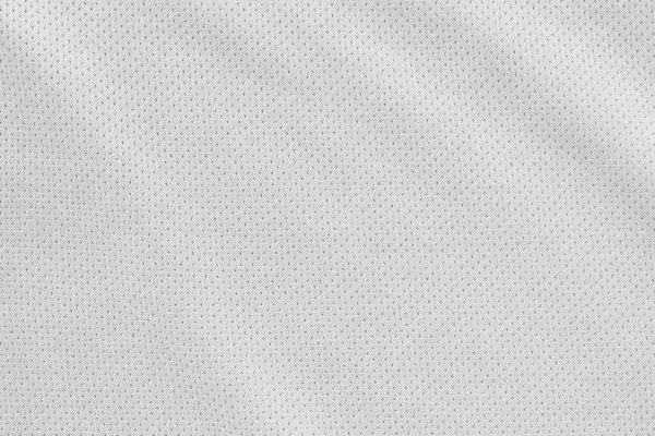 Blanco Deportes Desgaste Jersey Camisa Ropa Tela Textura — Foto de Stock