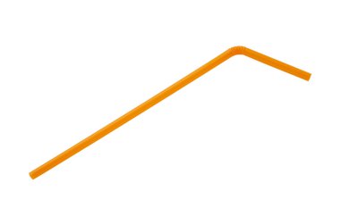 Beyaz arkaplanda izole edilmiş plastik pipet