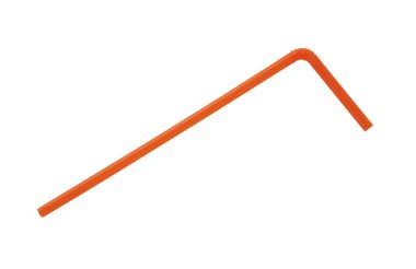 Beyaz arkaplanda izole edilmiş plastik pipet